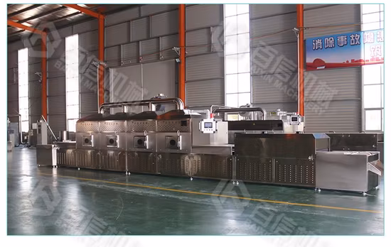 CE fournisseur chinois convoyeur de contrôle PLC Tenebrio Molitor équipement personnalisé micro-ondes Bsfl sèche-linge Machine de stérilisation de séchage