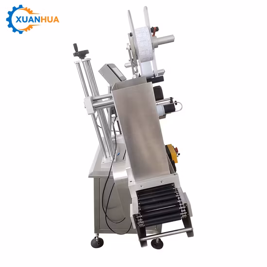 Machine d'étiquetage automatique de bouteilles de vin horizontales et plates